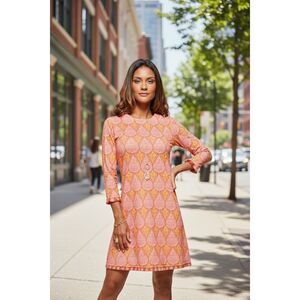 NWOT Spartina 449 Lea 3/4 Sleeves Fringe Detailing Luxurious Dress Women's XS